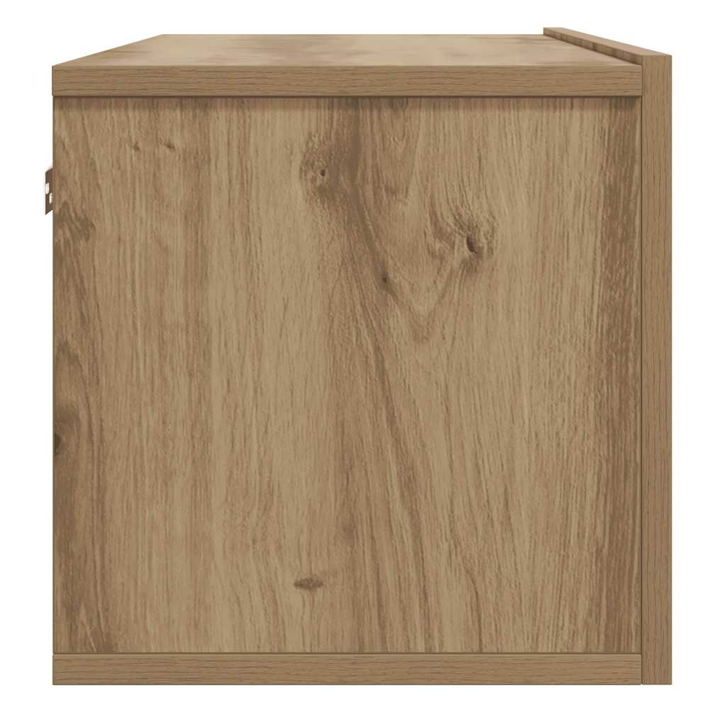 vidaXL Ντουλάπι Τηλεόρασης Τοίχου Artisan Δρυς 100x30x30 εκ Επ. Ξύλο