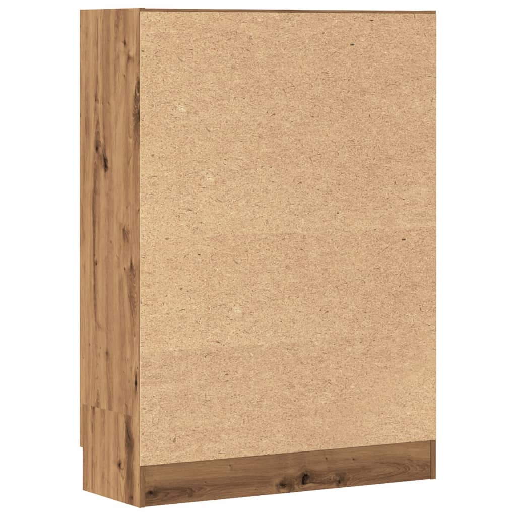 vidaXL Βιβλιοθήκη Artisan Δρυς 82,5x30,5x115 εκ. Επεξεργασμένο Ξύλο
