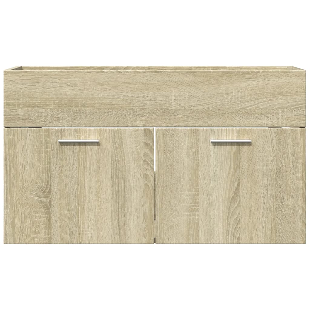 vidaXL Ντουλάπι Νιπτήρα Μπάνιου Sonoma Δρυς 90x38,5x46 εκ. Επεξ. Ξύλο