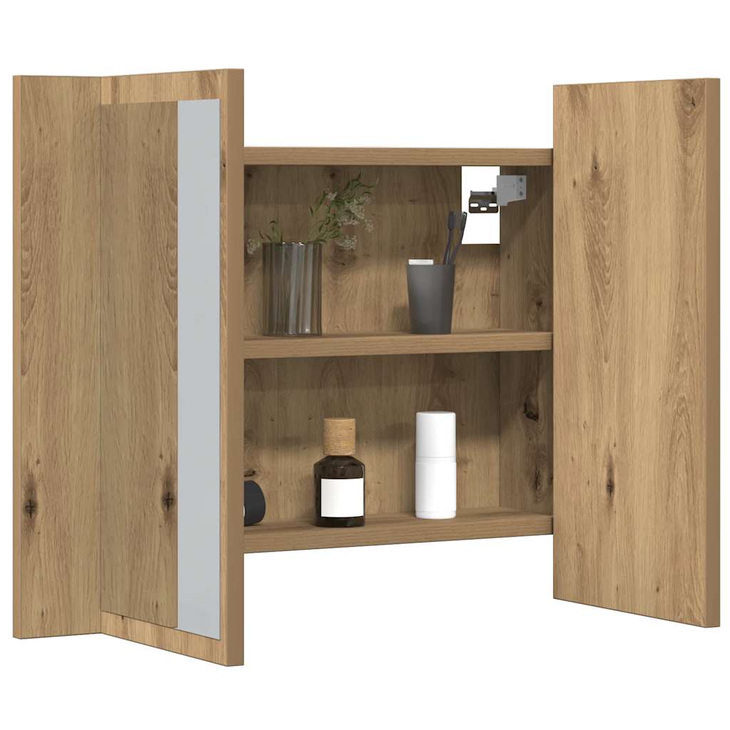 vidaXL Καθρέφτης Ντουλάπι Αρτισιανή Δρυς 60x12x45 εκ. Επεξ. Ξύλο