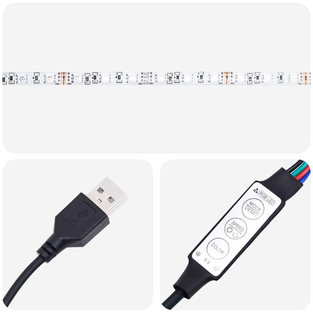 vidaXL Έπιπλο Τηλεόρασης με LED Αρτισιανή Δρυς 90x35x40 εκ Επεξ.Ξύλο