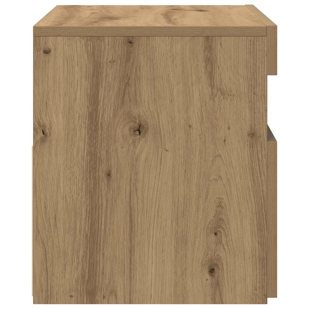 ντουλάπι τηλεόρασης vidaXL με φώτα LED Artisan Oak Κατασκευασμένο ξύλο