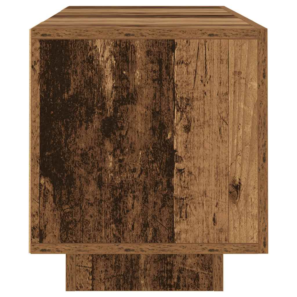 vidaXL Έπιπλο Τηλεόρασης LED Όψη Παλαιού Ξύλου 160x35x40 εκ.Επεξ. Ξύλο