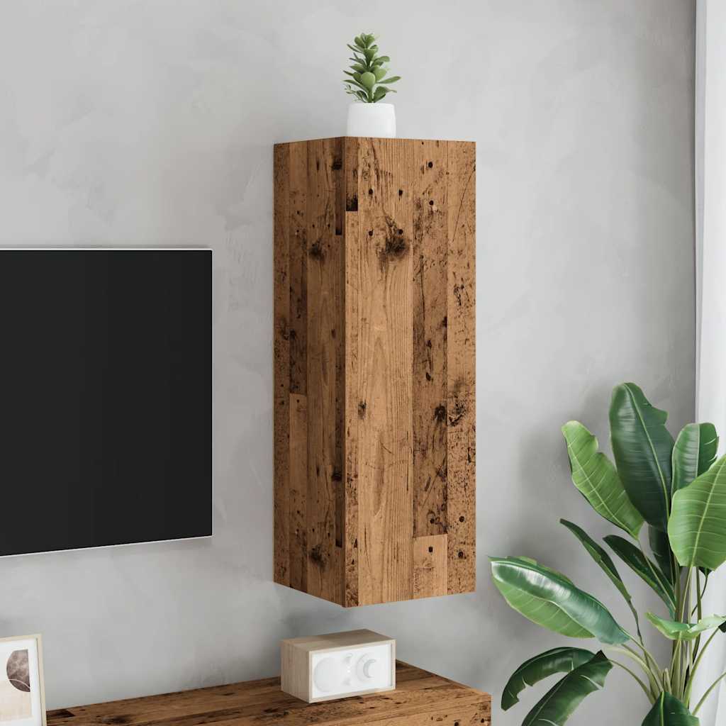ντουλάπι τηλεόρασης vidaXL Παλιό ξύλο 30,5x30x90 cm Ξύλινη κατασκευή