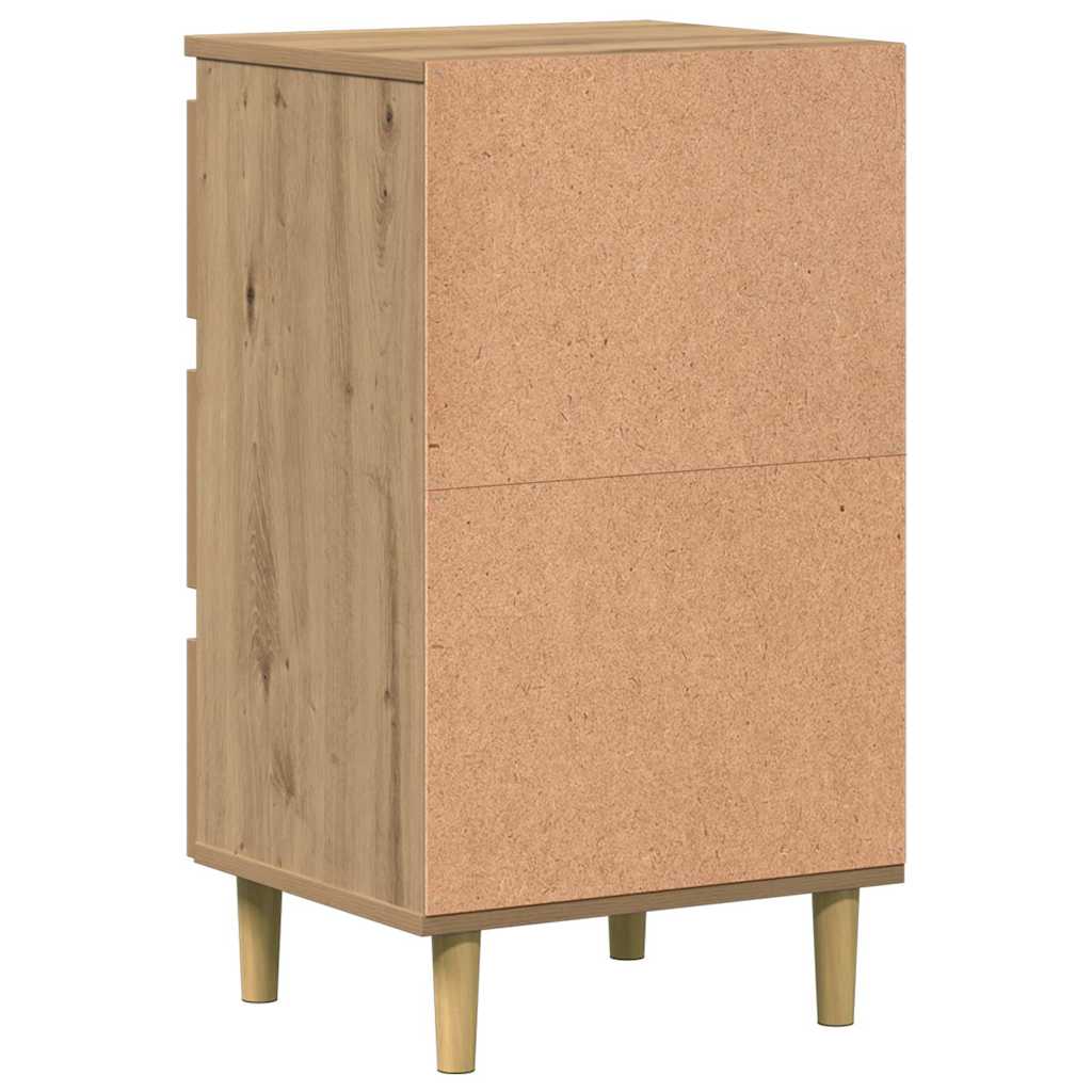 vidaXL Κομοδίνο 40 x 35 x 69 εκ. από Επεξεργασμένο Ξύλο