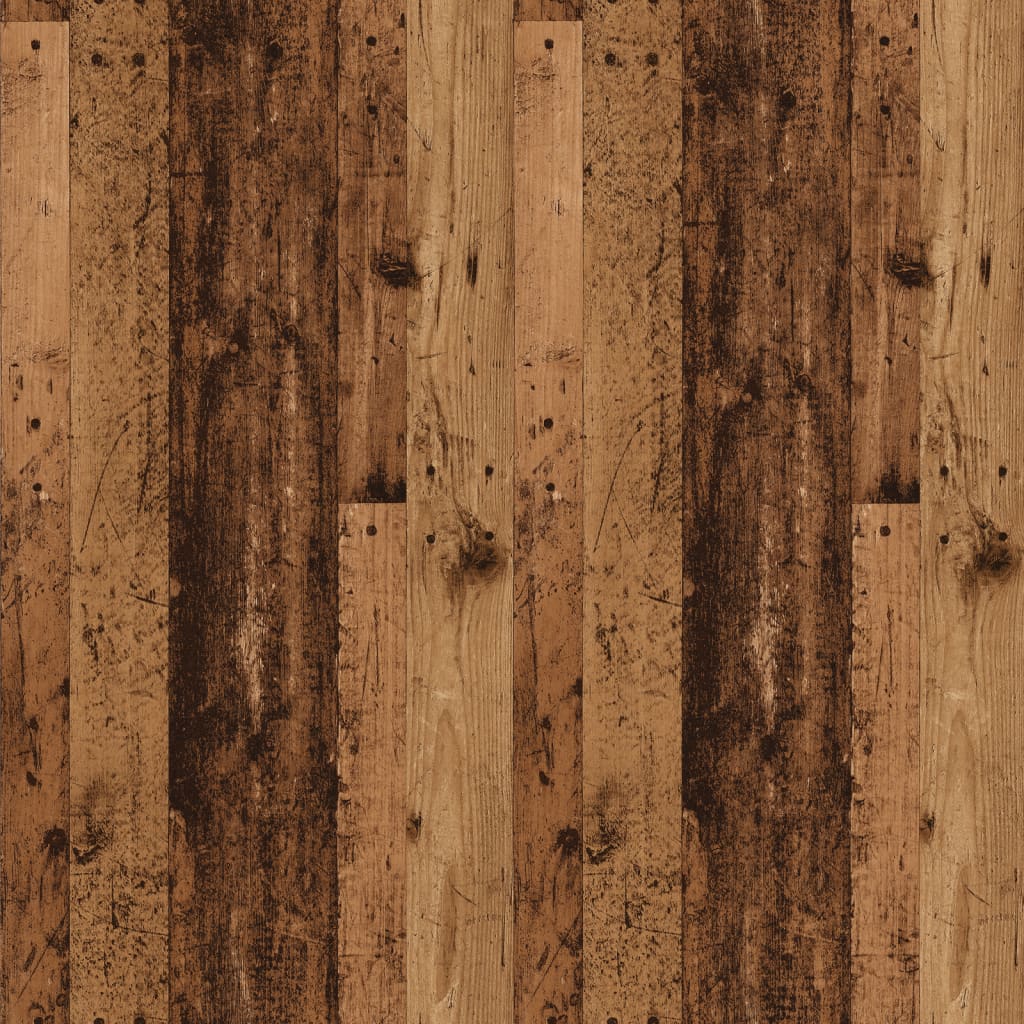 vidaXL Κομοδίνo Παλιό Ξύλο 40 x 35 x 69 εκ. με Μεταλλικά Πόδια