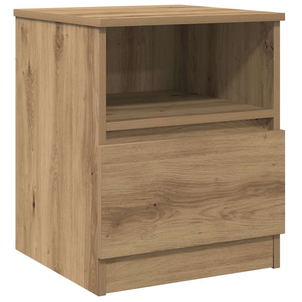 vidaXL Κομοδίνα 2 τεμάχια Artisan Oak 40x40x50 cm Κατασκευασμένο ξύλο