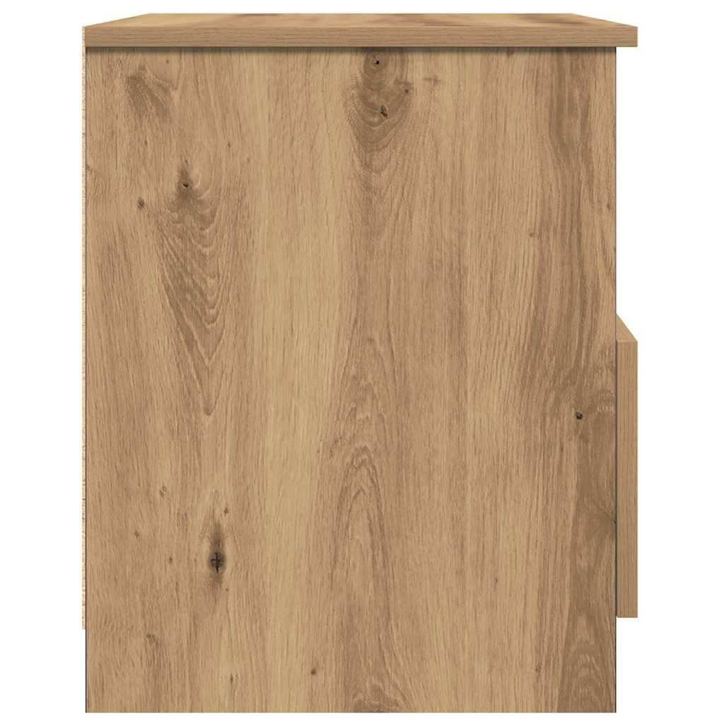 vidaXL Κομοδίνα 2 τεμάχια Artisan Oak 40x40x50 cm Κατασκευασμένο ξύλο