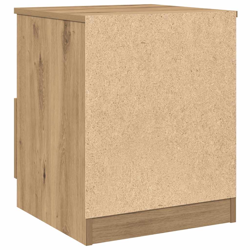 vidaXL Κομοδίνα 2 τεμάχια Artisan Oak 40x40x50 cm Κατασκευασμένο ξύλο