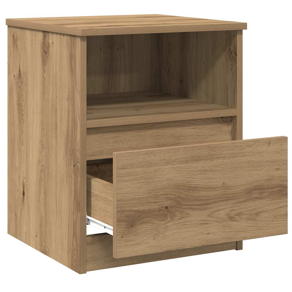 vidaXL Κομοδίνα 2 τεμάχια Artisan Oak 40x40x50 cm Κατασκευασμένο ξύλο