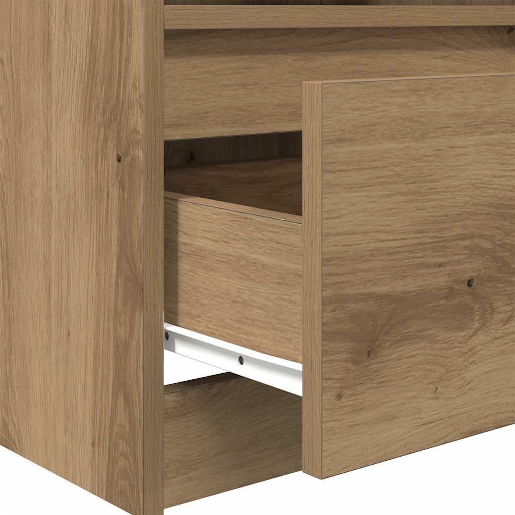vidaXL Κομοδίνα 2 τεμάχια Artisan Oak 40x40x50 cm Κατασκευασμένο ξύλο