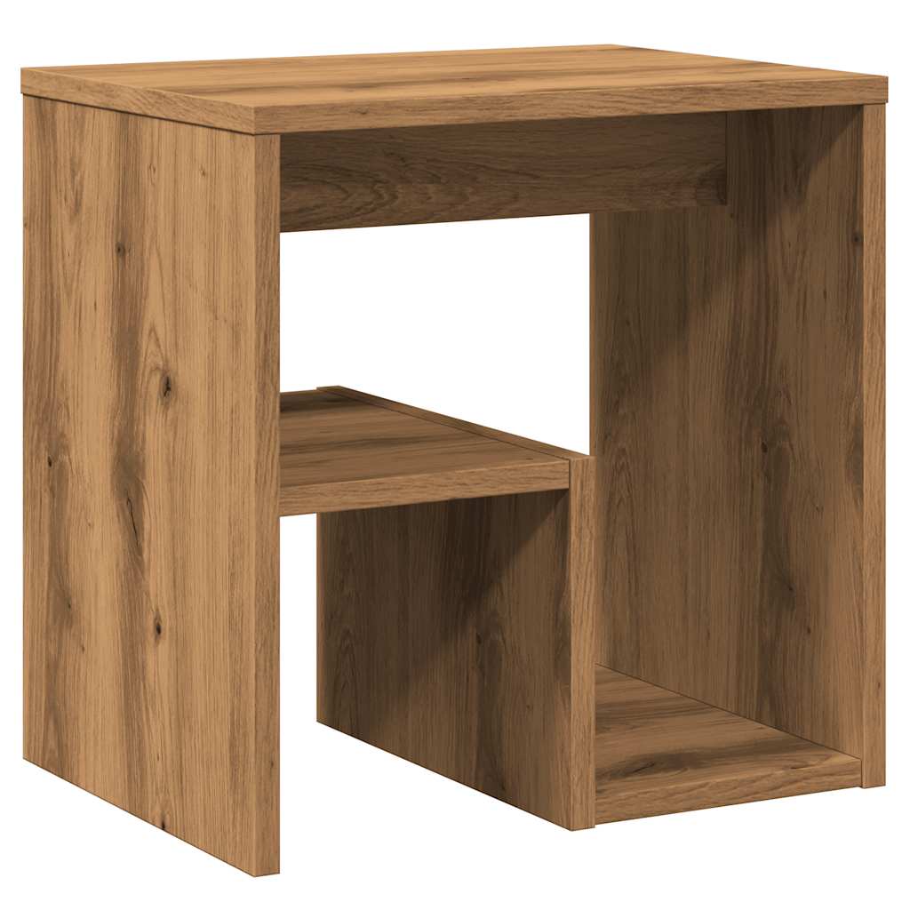 vidaXL Κομοδίνα 2 τεμ. Τεχνίτης Δρυς 40x30x40 εκ. από Επεξεργ. Ξύλο