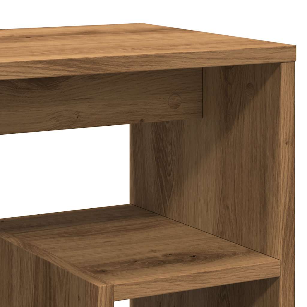 vidaXL Κομοδίνα 2 τεμ. Τεχνίτης Δρυς 40x30x40 εκ. από Επεξεργ. Ξύλο