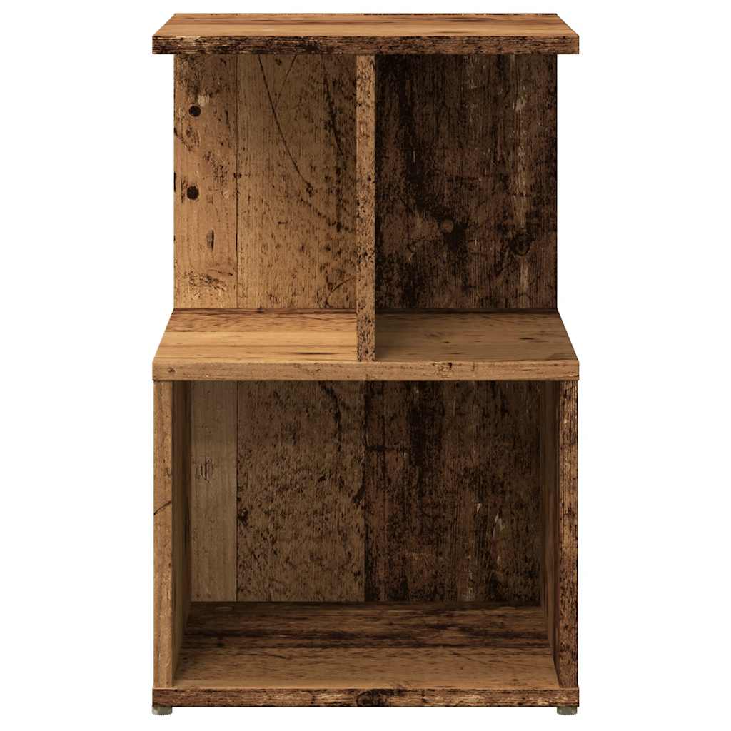 vidaXL Κομοδίνα 2 τεμάχια Παλιό ξύλο 35x35x55 cm Κατασκευασμένο ξύλο