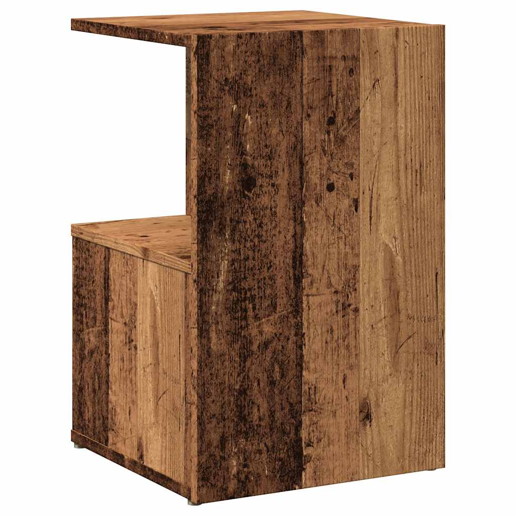 vidaXL Κομοδίνα 2 τεμάχια Παλιό ξύλο 35x35x55 cm Κατασκευασμένο ξύλο