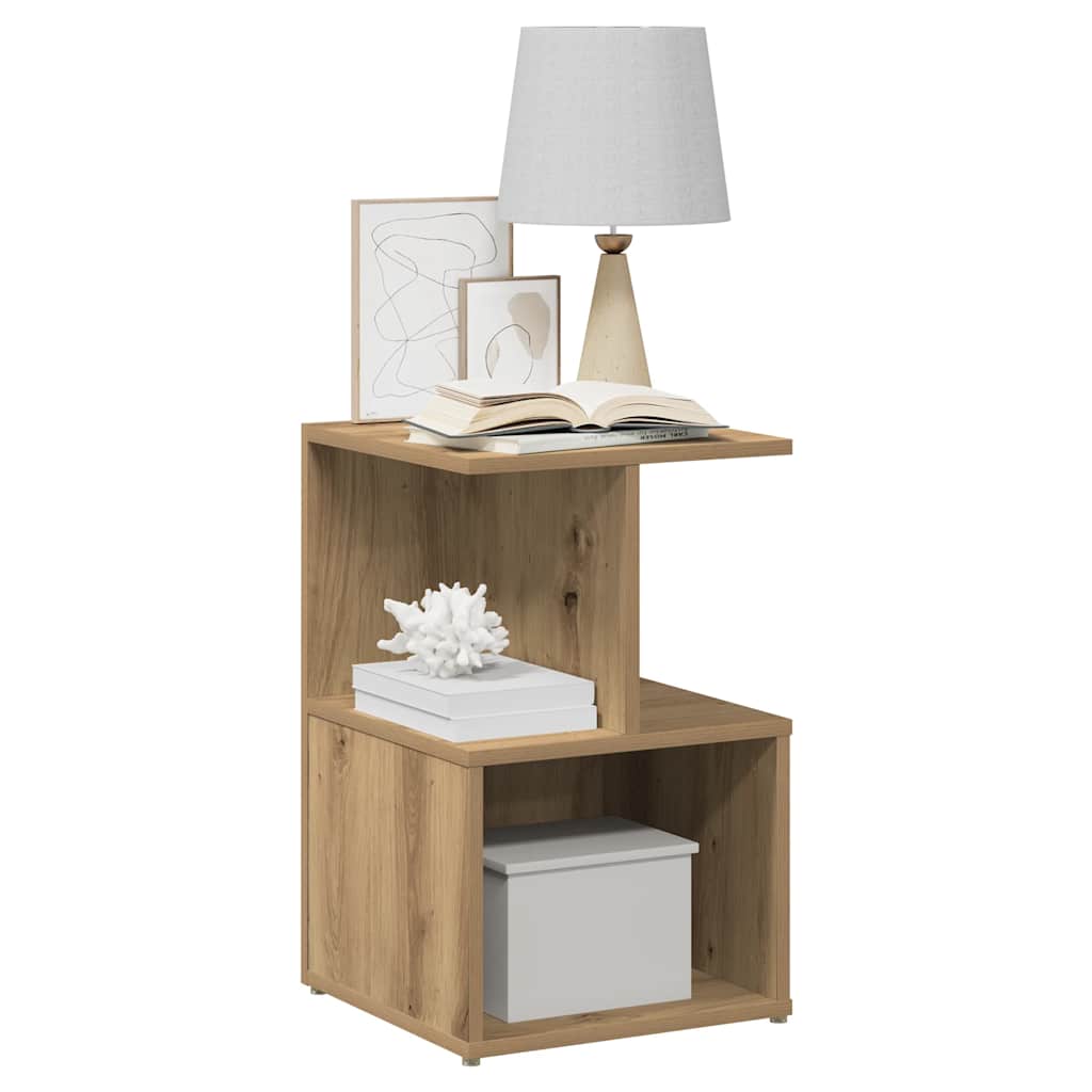 vidaXL Κομοδίνα 2 τεμάχια Artisan Oak 35x35x55 cm Κατασκευασμένο ξύλο