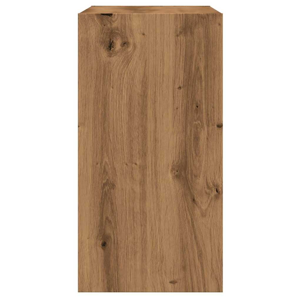 vidaXL Side Table Artisan Oak 50x26x50 cm Κατασκευασμένο ξύλο