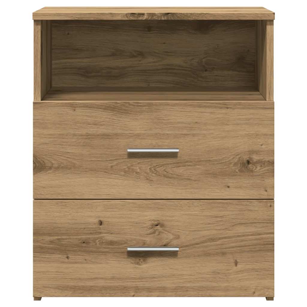 vidaXL Κομοδίνο Αρτισιανή Δρυς 50x32x60 εκ. από Επεξεργασμένο Ξύλο