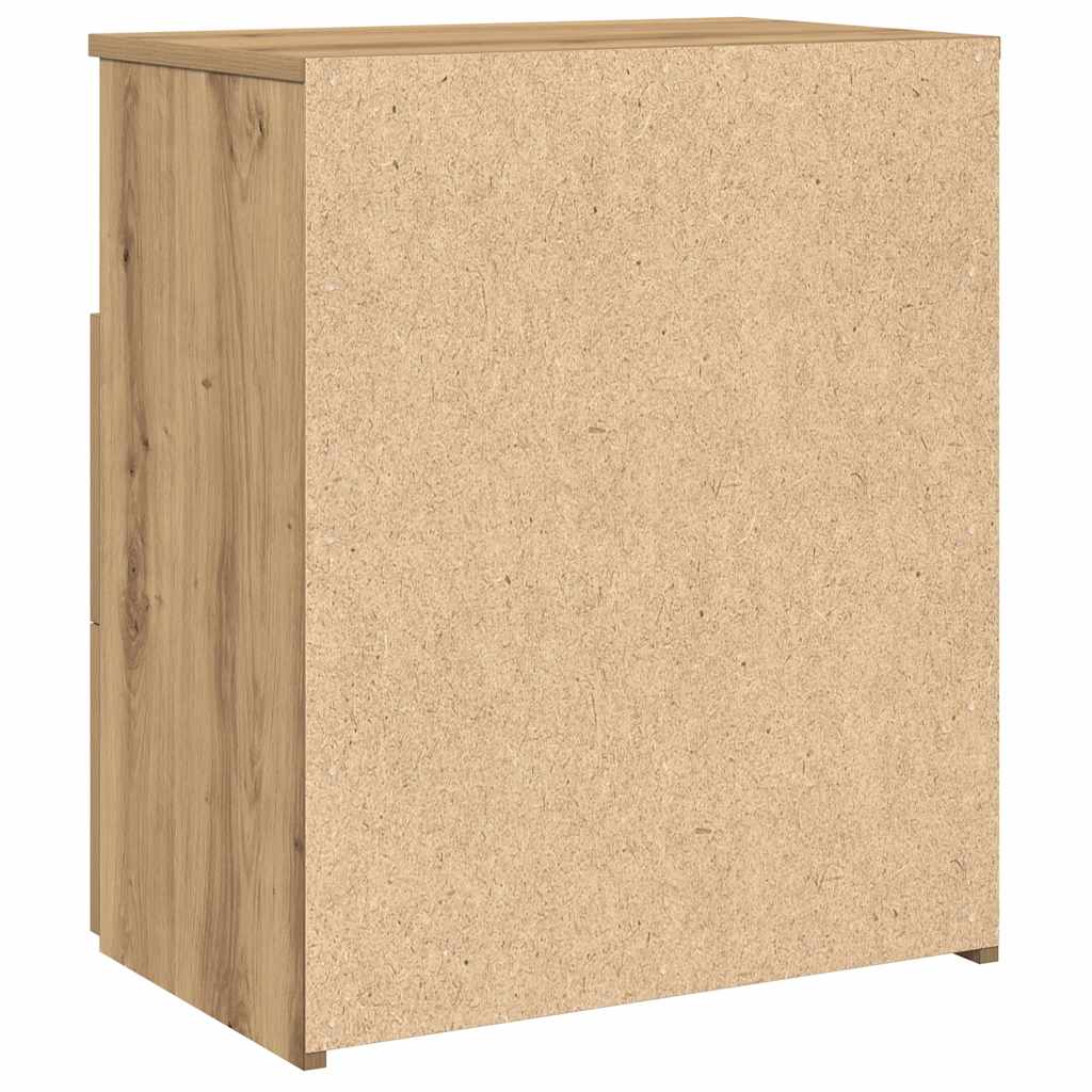 vidaXL Κομοδίνο Αρτισιανή Δρυς 50x32x60 εκ. από Επεξεργασμένο Ξύλο