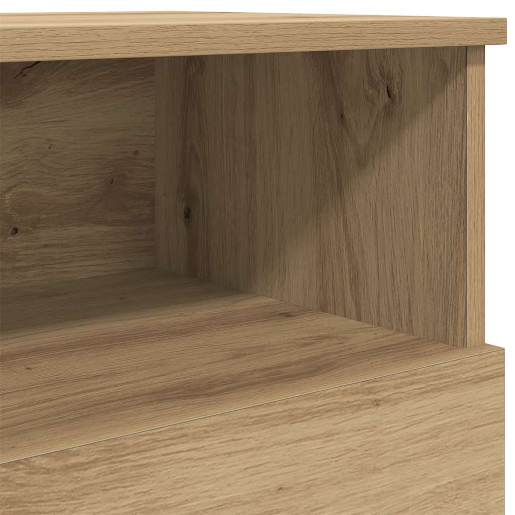 vidaXL Κομοδίνο Αρτισιανή Δρυς 50x32x60 εκ. από Επεξεργασμένο Ξύλο