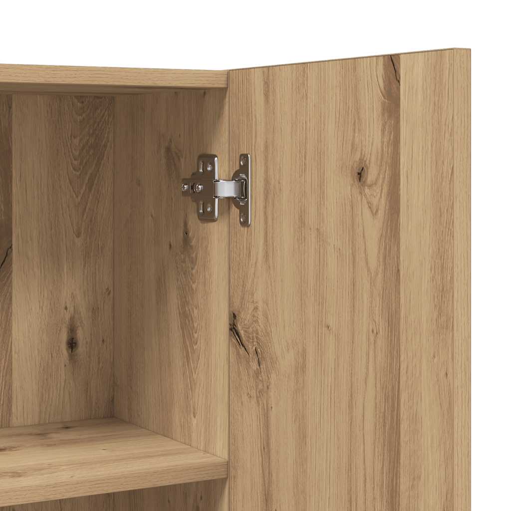 vidaXL Ντουλάπι Πλυντηρίου τεχνίτης Δρυς 64 x 25,5 x 190 εκ.