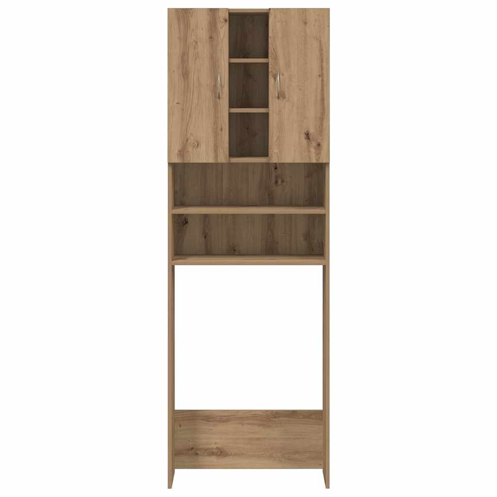 vidaXL Ντουλάπι Πλυντηρίου τεχνίτης Δρυς 64 x 25,5 x 190 εκ.