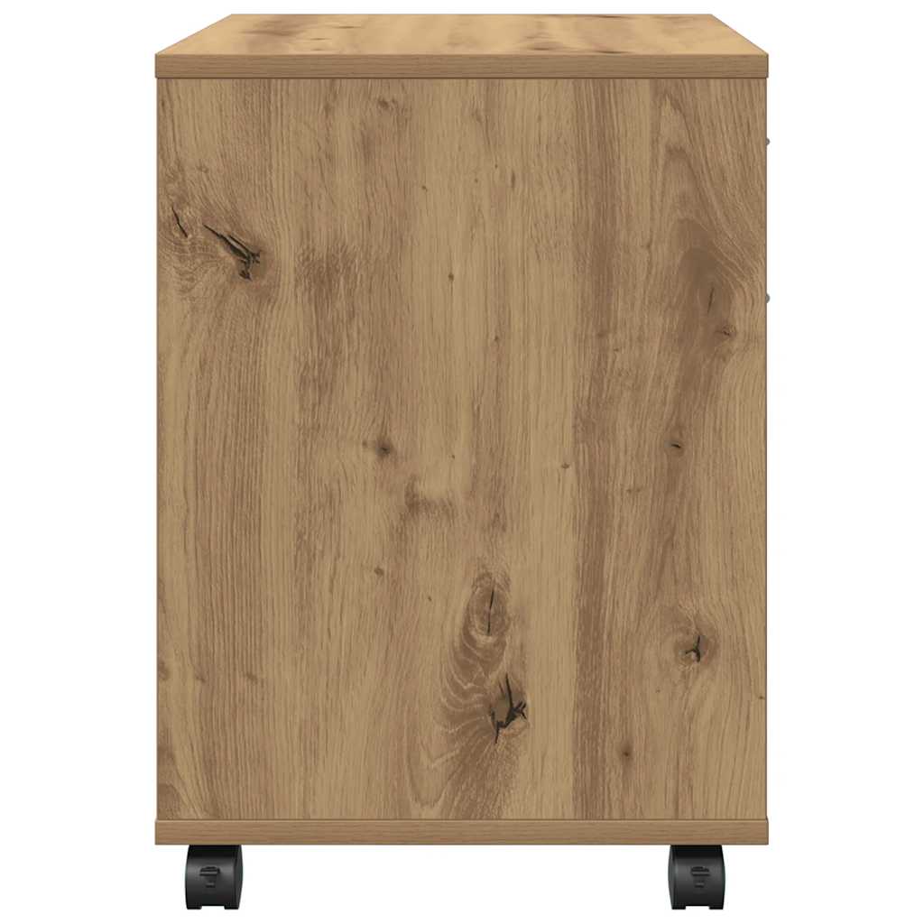 vidaXL Τροχήλατο ντουλάπι Artisan Oak 45x38x54 cm Κατασκευασμένο ξύλο