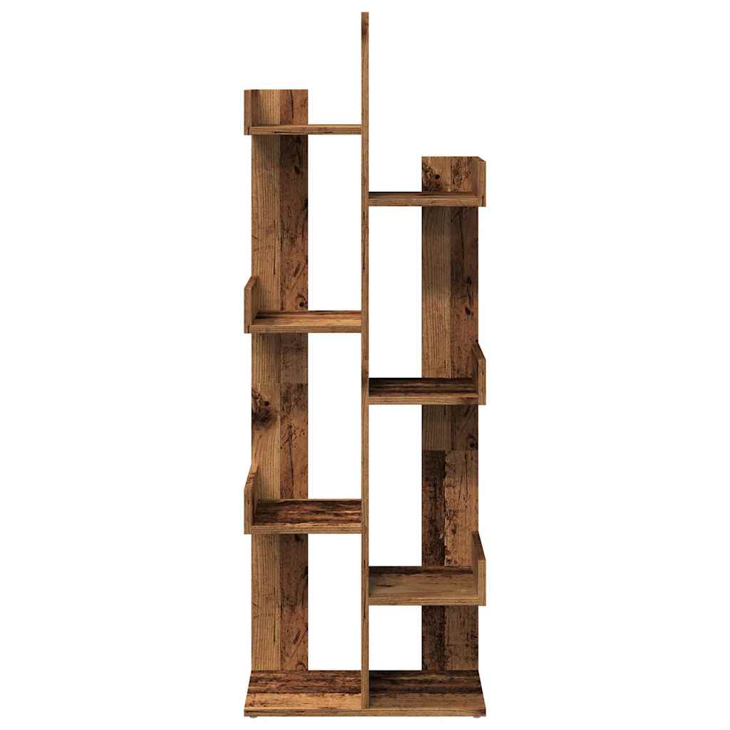 vidaXL Βιβλιοθήκη Παλιό Ξύλο 48 x 25,5 x 140 εκ. από Μοριοσανίδα