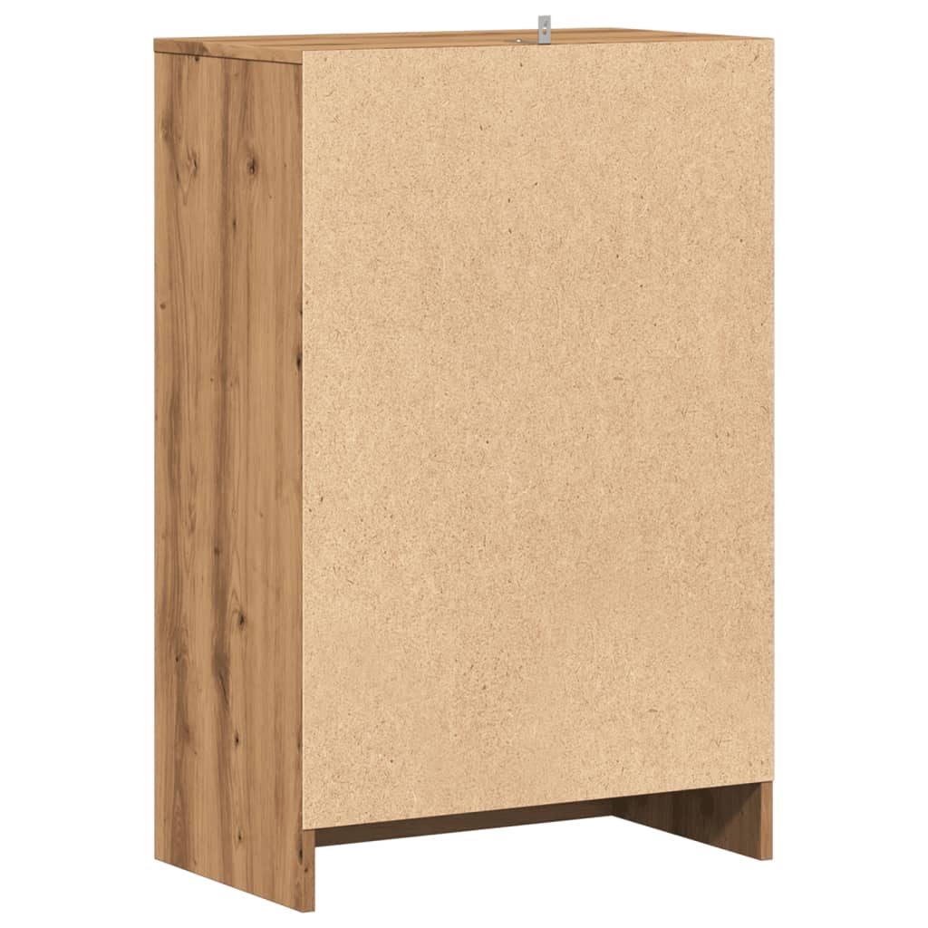 vidaXL Παπουτσοθήκη Αρτισιανή Δρυς 60x35x92 εκ. Επεξεργασμένο Ξύλο