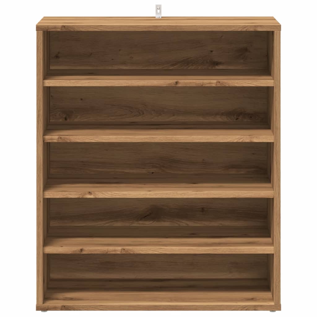 vidaXL Παπουτσοθήκη Αρτισιανή Δρυς 60x35x70 εκ. Επεξεργασμένο Ξύλο