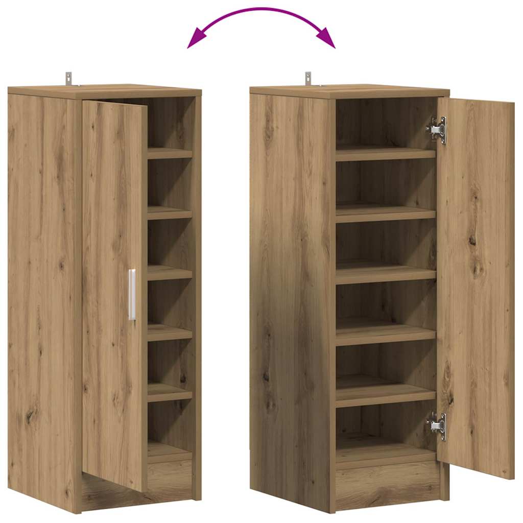 vidaXL Ντουλάπι παπουτσιών Artisan Oak 32x35x92 cm Κατασκευασμένο ξύλο