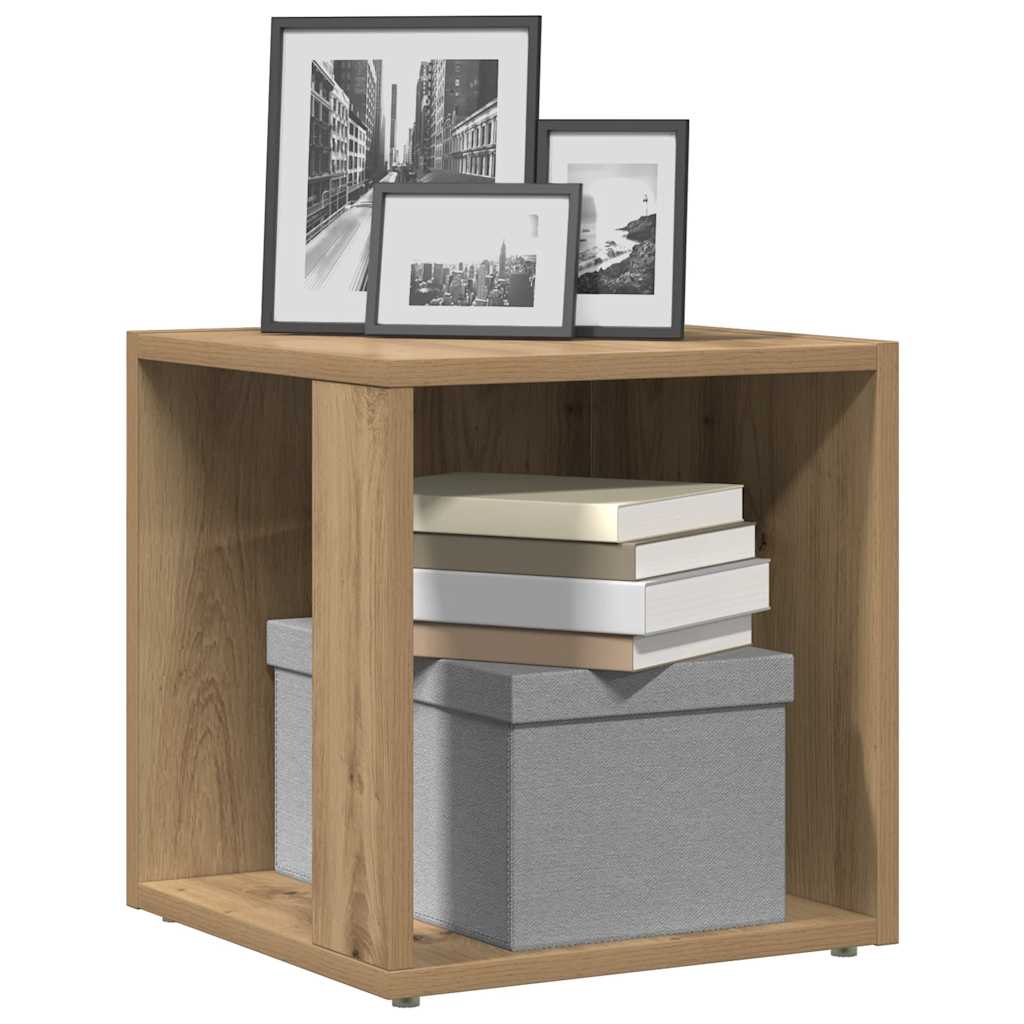 vidaXL Βοηθητικό Τραπέζι Αρτισιανή Δρυς 33x33x34 εκ. Επεξ. Ξύλο