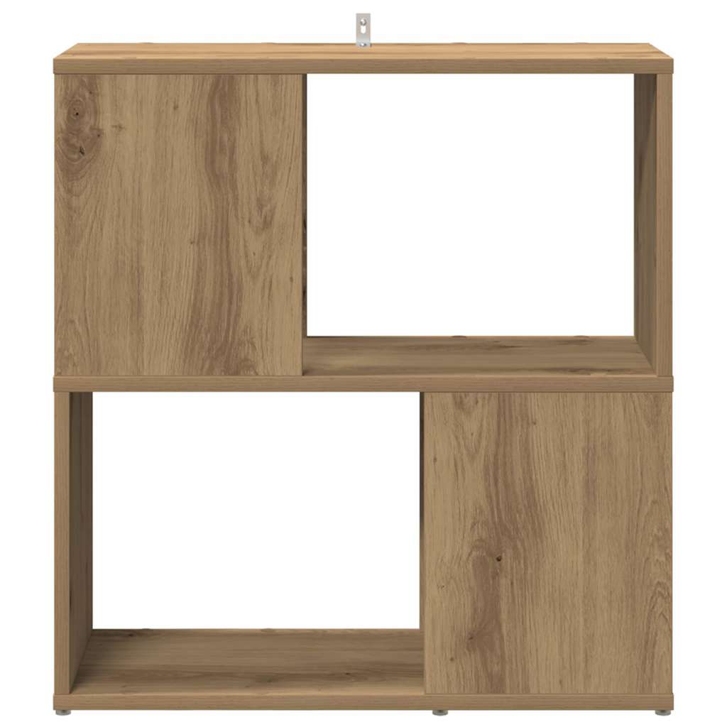vidaXL Βιβλιοθήκη Αρτισιανή Δρυς 60 x 24 x 63 εκ. Επεξεργ. Ξύλο