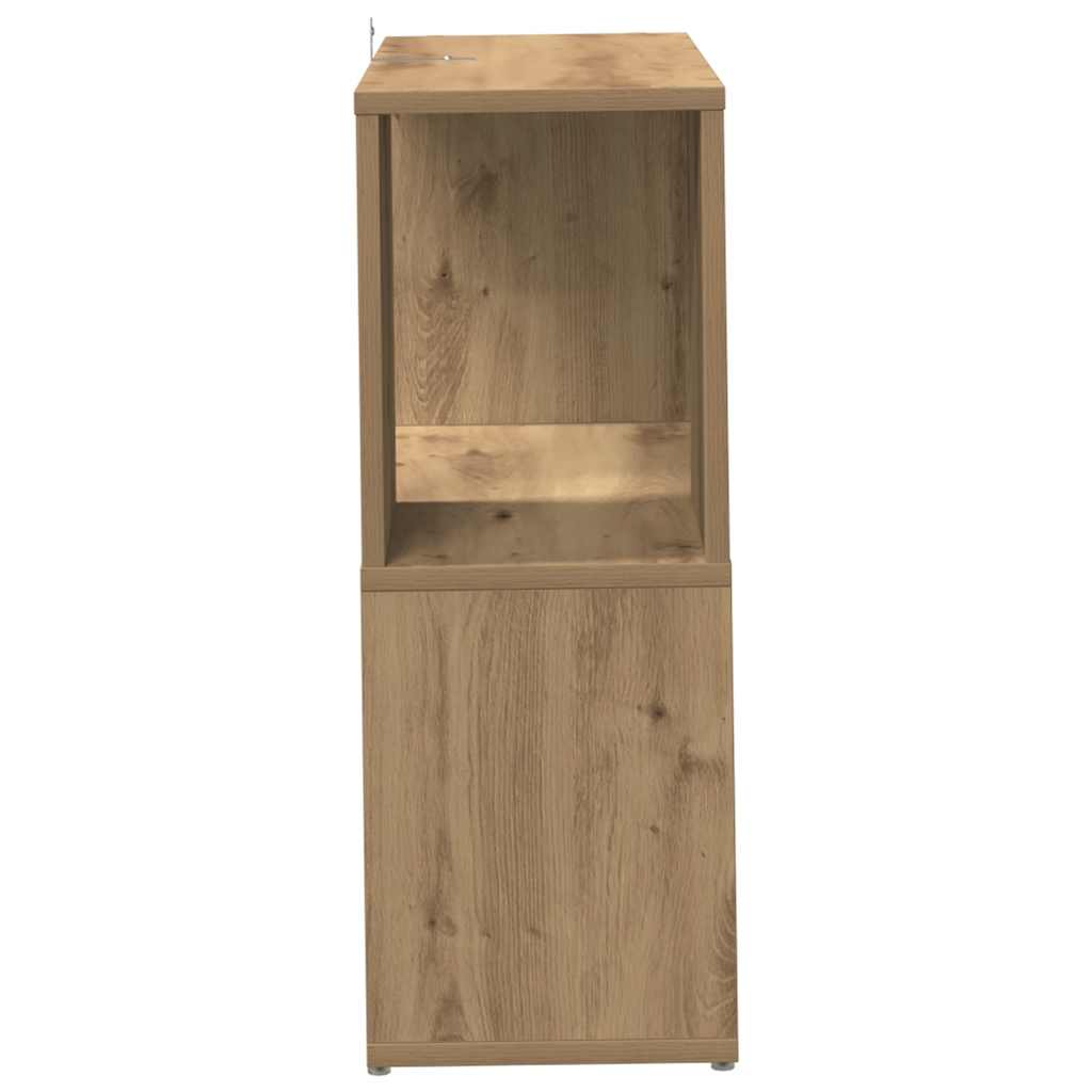 vidaXL Βιβλιοθήκη Αρτισιανή Δρυς 60 x 24 x 63 εκ. Επεξεργ. Ξύλο
