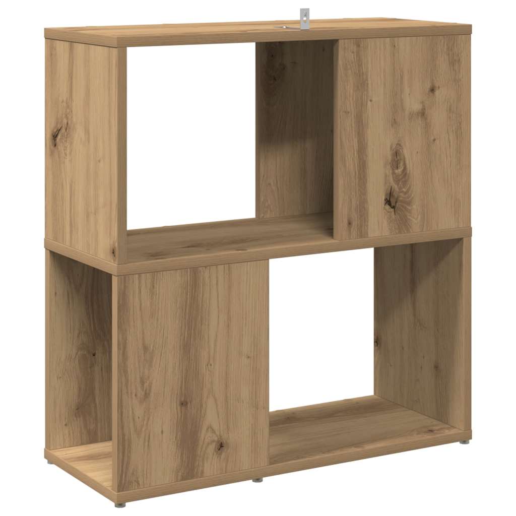 vidaXL Βιβλιοθήκη Αρτισιανή Δρυς 60 x 24 x 63 εκ. Επεξεργ. Ξύλο