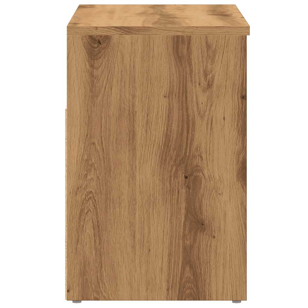 vidaXL Πάγκος Παπουτσιών τεχνίτης Δρυς 60x30x45 εκ. Επεξεργασμένο Ξύλο