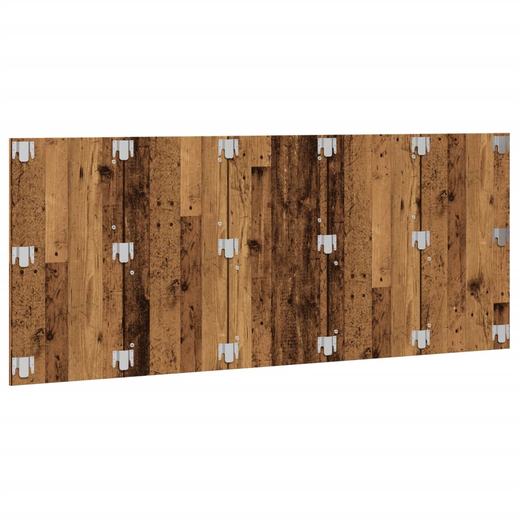 vidaXL κεφαλάρι κρεβατιού Παλιό ξύλο 200x1,5x80 cm Κατασκευασμένο ξύλο