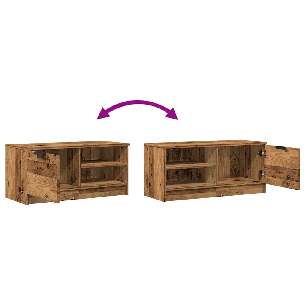ντουλάπι τηλεόρασης vidaXL Παλιό ξύλο 80x35x36,5cm Κατασκευασμένο ξύλο