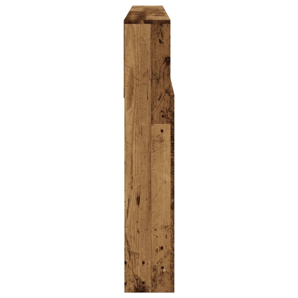 vidaXL Ντουλάπι κεφαλάρι Παλιό ξύλο 180x19x103,5 cm Ξύλο μηχανής
