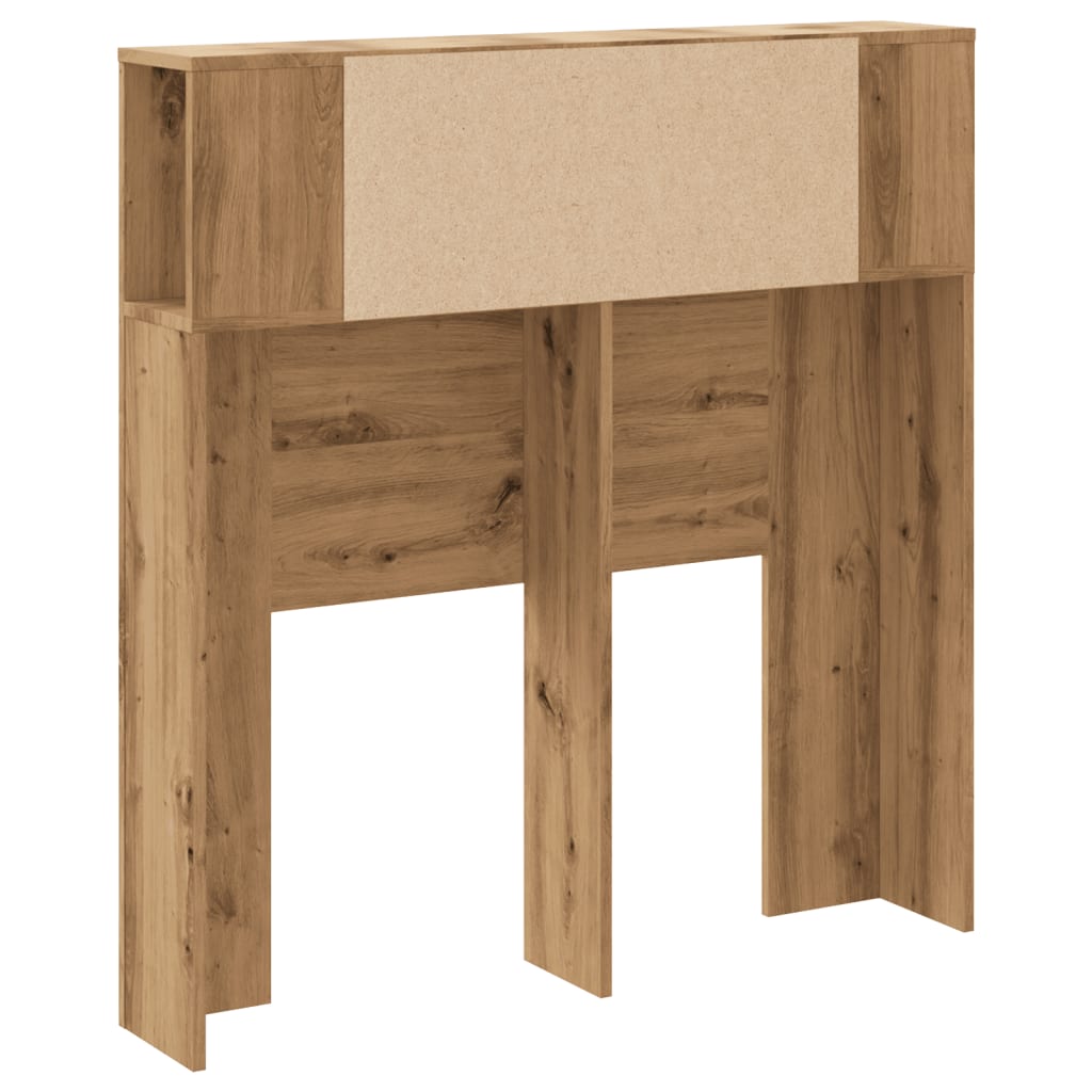 vidaXL Ντουλάπι κεφαλάρι Δρυς τεχνίτης 100x19x104,5 cm