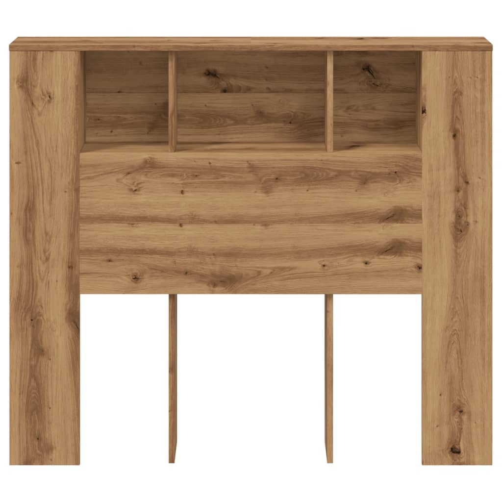 vidaXL Ντουλάπι κεφαλάρι Δρυς τεχνίτης 120x19x104,5 cm