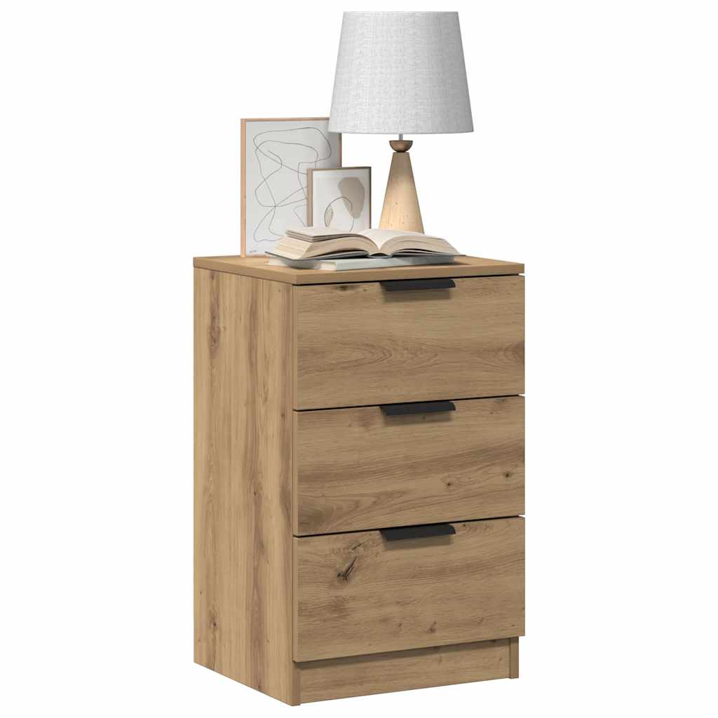 vidaXL Κομοδίνο Αρτισιανή Δρυς 40x36x65 εκ. από Επεξεργασμένο Ξύλο