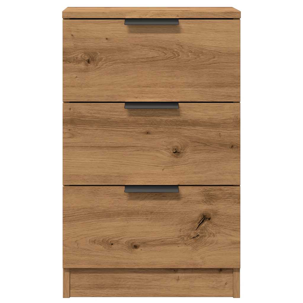 vidaXL Κομοδίνο Αρτισιανή Δρυς 40x36x65 εκ. από Επεξεργασμένο Ξύλο