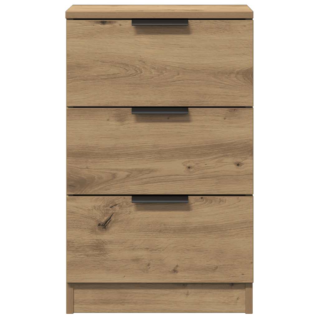 vidaXL Κομοδίνα 2 τεμ.Αρτισιανή Δρυς 40x36x65 εκ. Επεξ. Ξύλο
