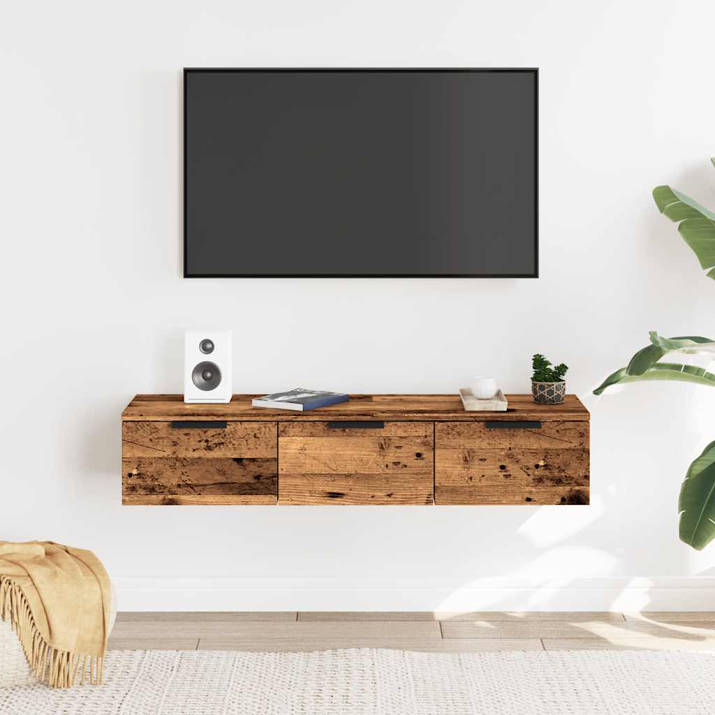 ντουλάπι τοίχου vidaXL Παλιό ξύλο 102x30x20 cm Κατασκευασμένο ξύλο