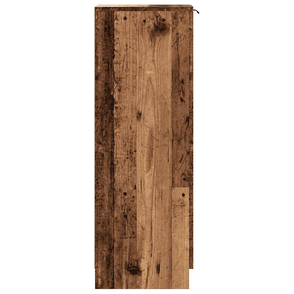 vidaXL Παπουτσοθήκη Όψη Παλαιού Ξύλου 29,5x35x100,5 εκ. Επεξ. Ξύλο