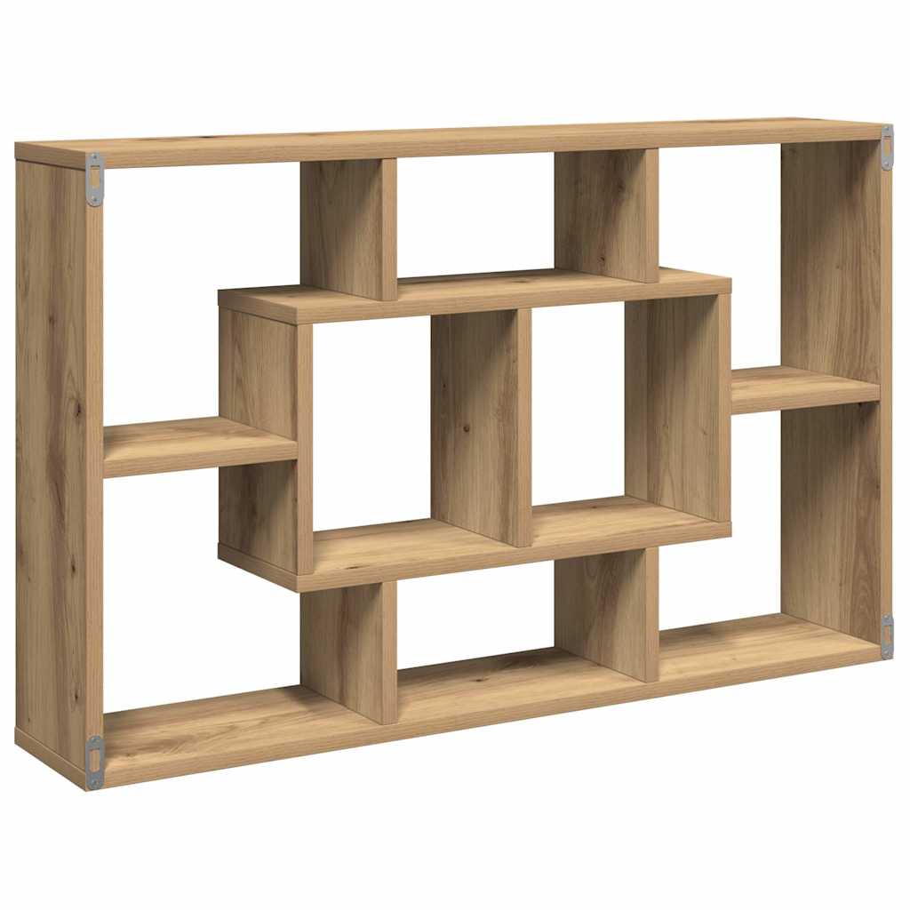 vidaXL Ράφι τοίχου Artisan Oak 85x16x52,5 cm Κατασκευασμένο ξύλο