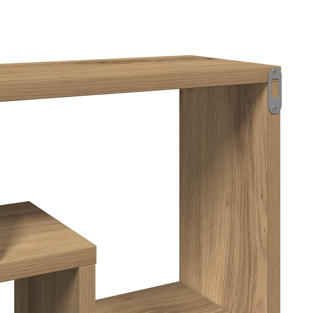 vidaXL Ράφι τοίχου Artisan Oak 85x16x52,5 cm Κατασκευασμένο ξύλο