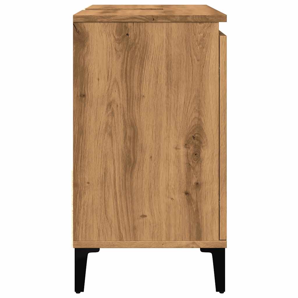 vidaXL Ντουλάπι Νιπτήρα Αρτισιανή Δρυς 65x33x60 εκ. Επεξ. Ξύλο