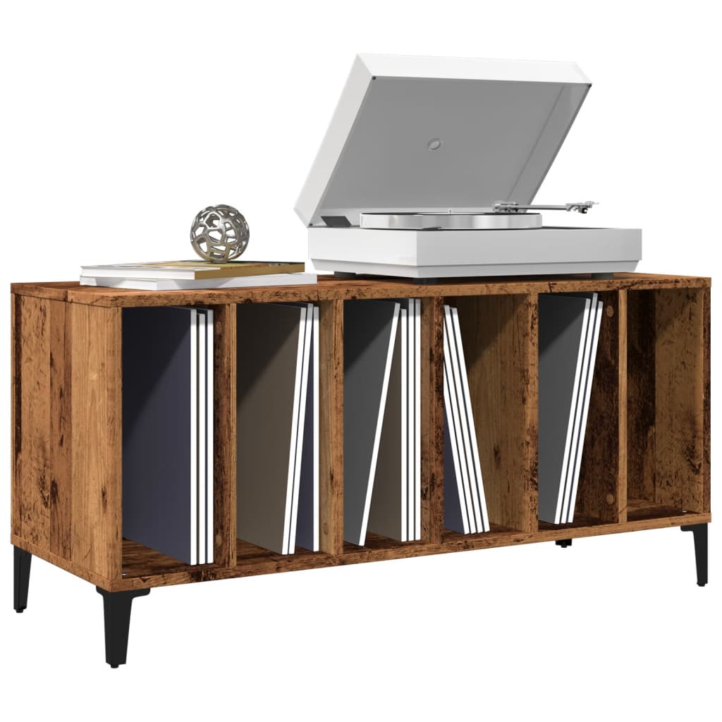 vidaXL Έπιπλο Δίσκων Μαύρο 100 x 38 x 48 εκ. από Επεξεργασμένο Ξύλο